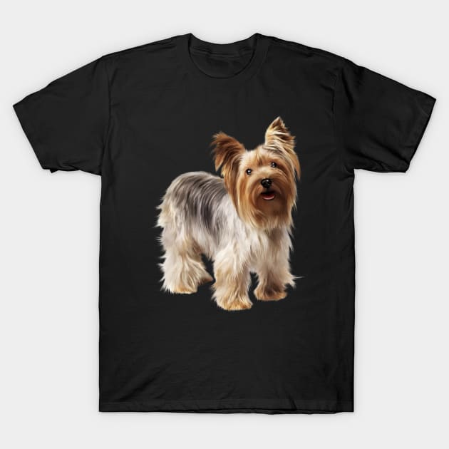 Yorkshire Terrier Dog, Love Yorkies, Dog Lover T-Shirt by dukito